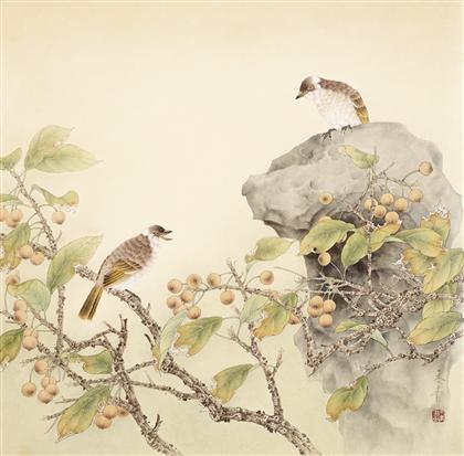 国画 工笔画 > 秋声   编号:p02717 类别:工笔画       陈禾青 规格
