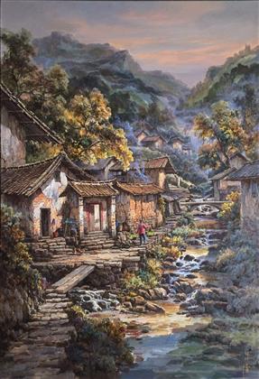 油画风景 > 山里人家   编号:p10147 类别:油画风景       许文勇