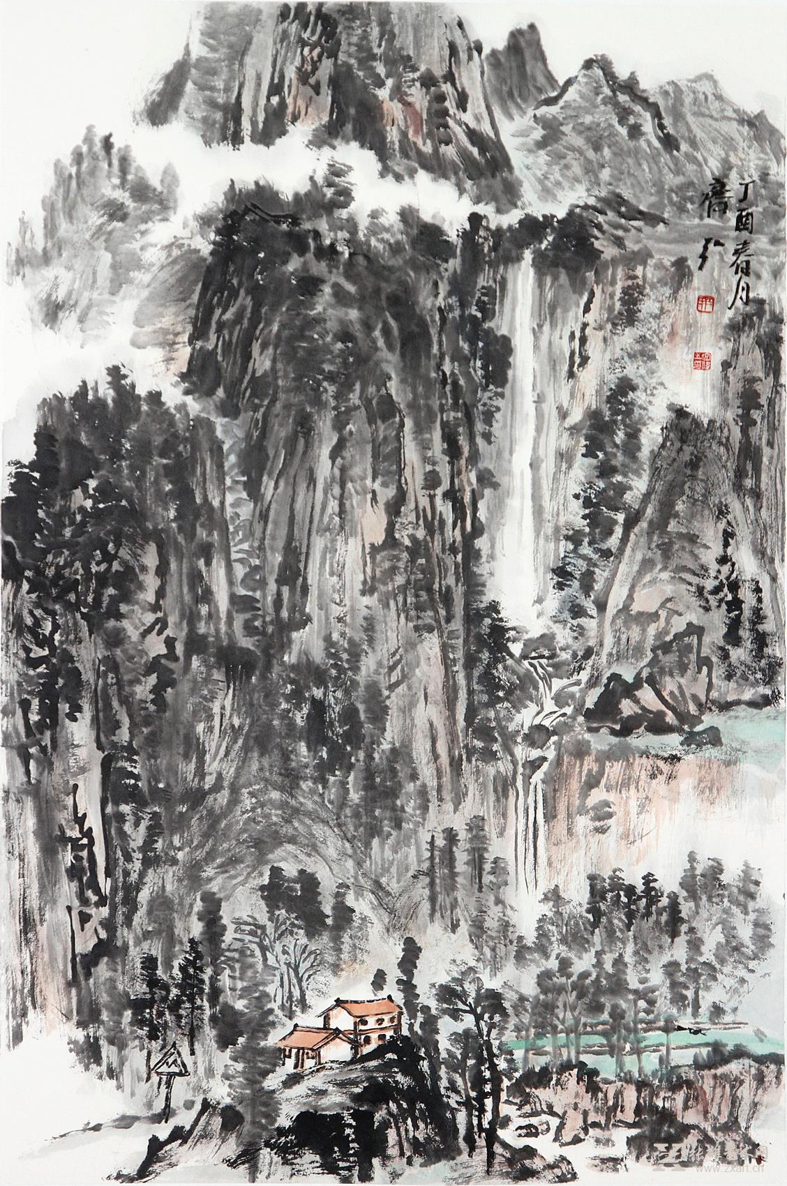 《齐宏伟山水画1》