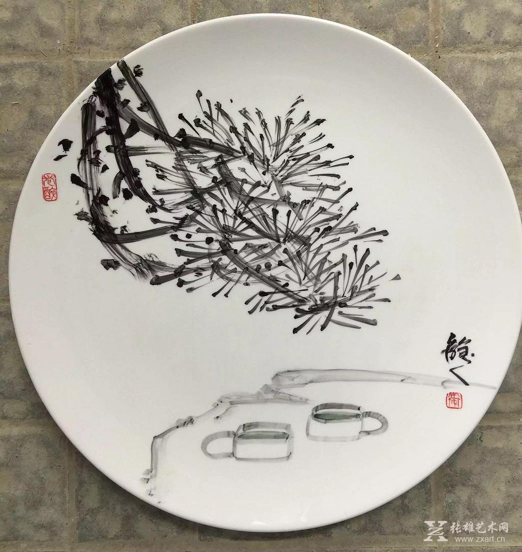 中国书画 国画 其他   王卫瓷盘画作品九  商品详细商品评价商品咨询